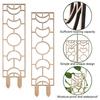2Pcs Wooden Plant Trellis Creative Shape Easy Installation Indoor Outdoor Climbing Plants Support Trellis Garden Supplies