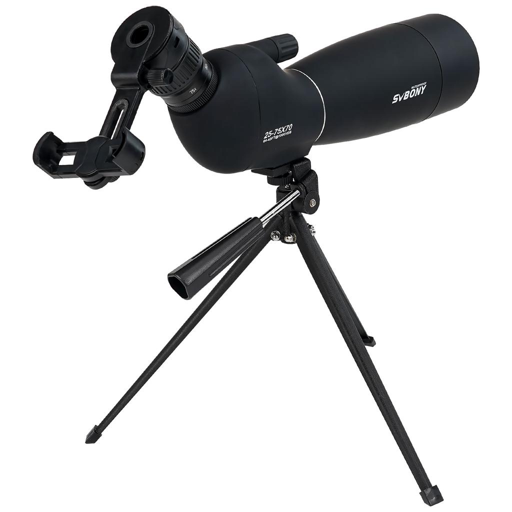 Svbony SV28plus 50/60/70mm Spotting Scope Powerful Zoom Telescope Long Range PORRO Prism Suit for Archery Target Shooting