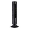 USB Tower Fan 2 Speeds Powerful Wind Oscillating Bladeless Cooling Fan for Office Desk Home Black