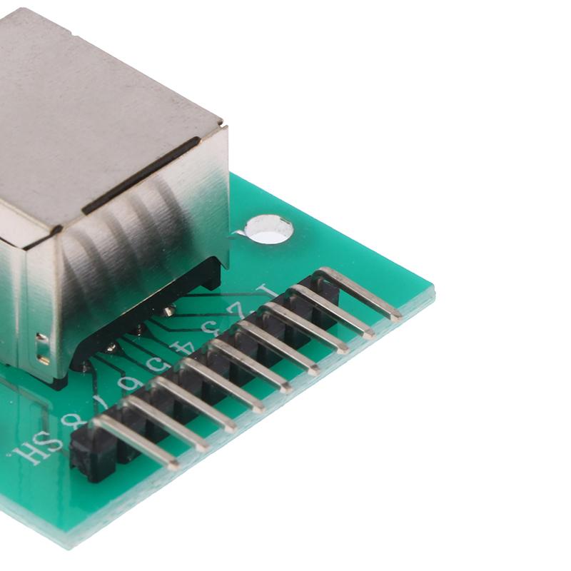1 шт. Адаптерная плата Rj45 для модульного разъема Ethernet Xh2.54, сетевой интерфейс + коммутационная плата + штыревой разъем