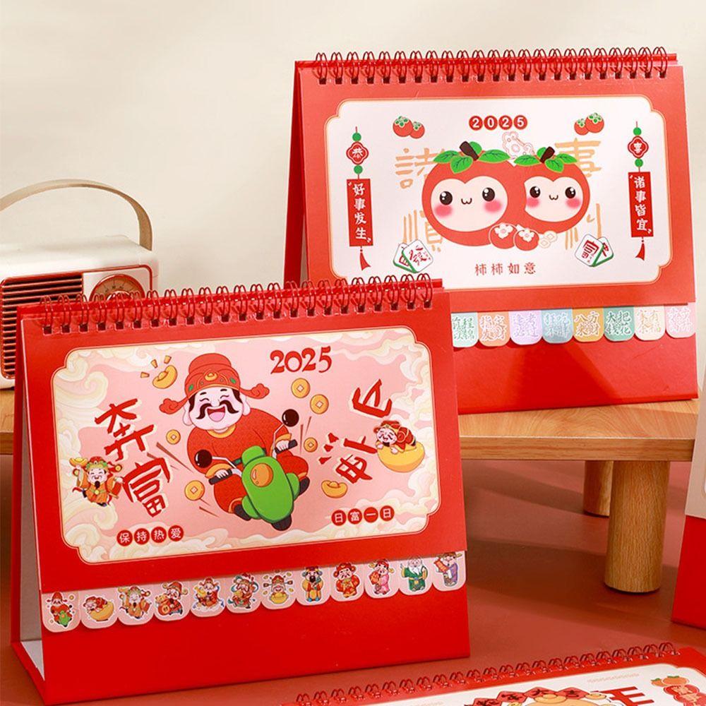 Standing Flip 2025 Desk Calendar Schedule Desktop Calendar  Home Office