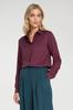 Blouse with a hidden pleat - Plum 36