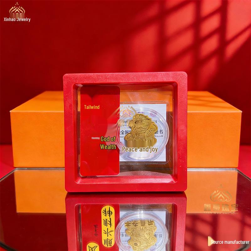 Pure Gold Persimmon Ruyi Phone Sticker - Attract Wealth & Fortune