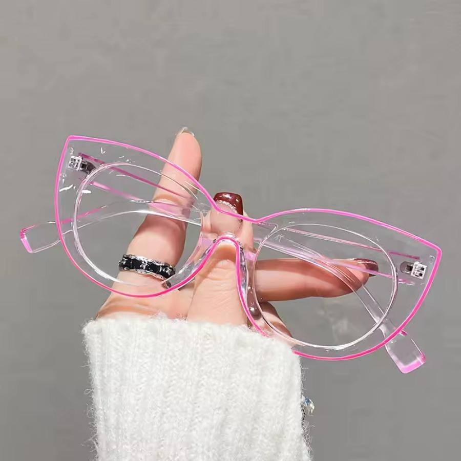 1pc Women's Cat Eye Fashion Flat Mirror Cute and Beautiful Summer and Autumn Travel School Festival Essential Accessories