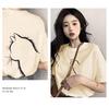 Loose and fashionable 2025 summer new cat silhouette printed short sleeved T-shirt