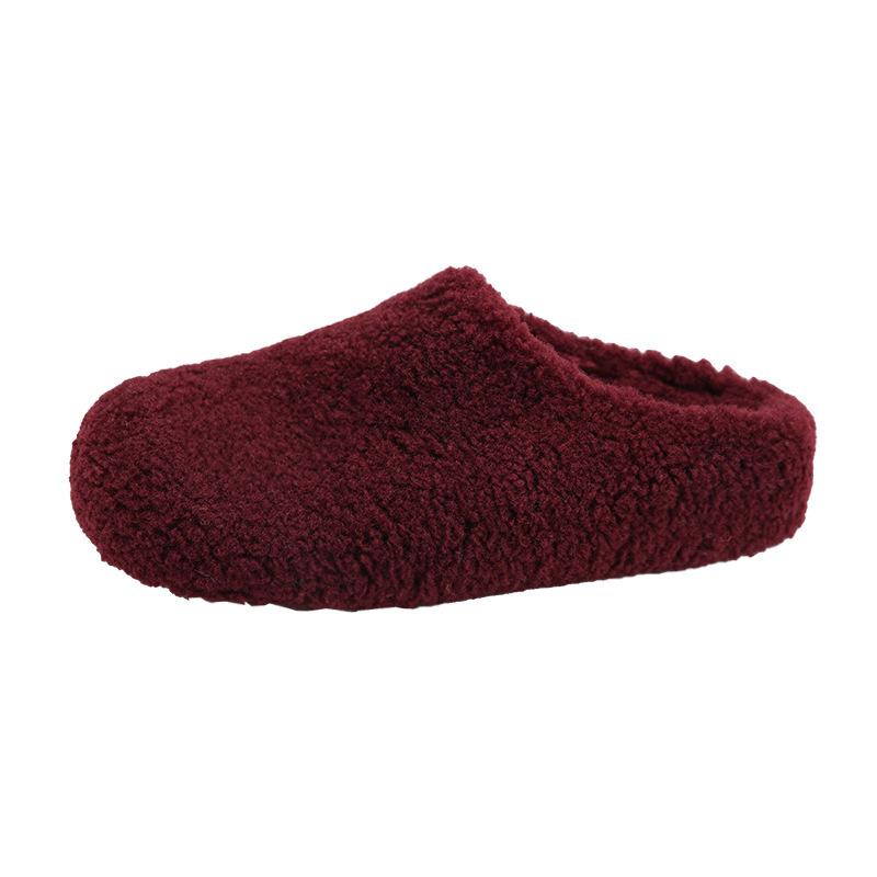 Модные бежевые суперпопулярные тапочки на толстой подошве для женщин, новинка осени и зимы 2025 года, хлопковые тапочки на мягкой подошве