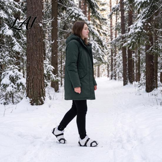 Winter Hiking Accessories 1 Pair Ice Cleats Crampons with 11 Studs Outdoor Walking Steel Claw Traction Snow Grips Non-slip Shoes Boot Spikes