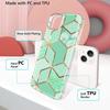 Coque de protection - BOOLING - pour Samsung Galaxy S25 Ultra - Antichoc - Silicone + PC - Motif Marbre Turquoise