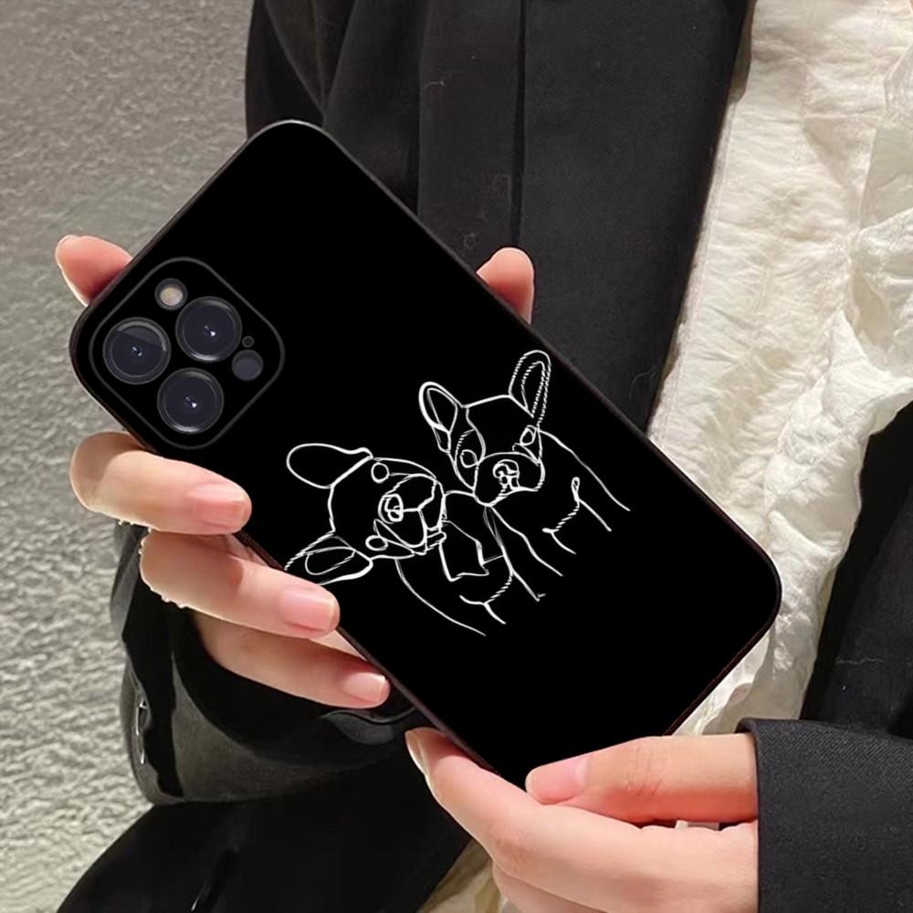 Чехол для телефона с французским бульдогом Для iPhone 14 11 12 13 Mini Pro XS Max Чехол 6 7 8 Plus X XR SE 2020 Funda Shell