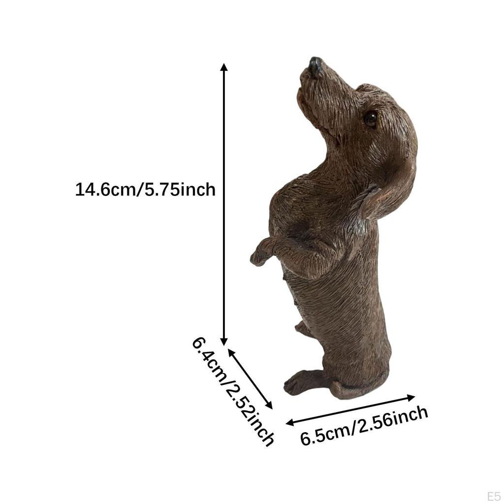 Статуэтка Собаки Животного Ручной Работы Креативная Коллекция Домашний Декор для Офиса Свадьбы
