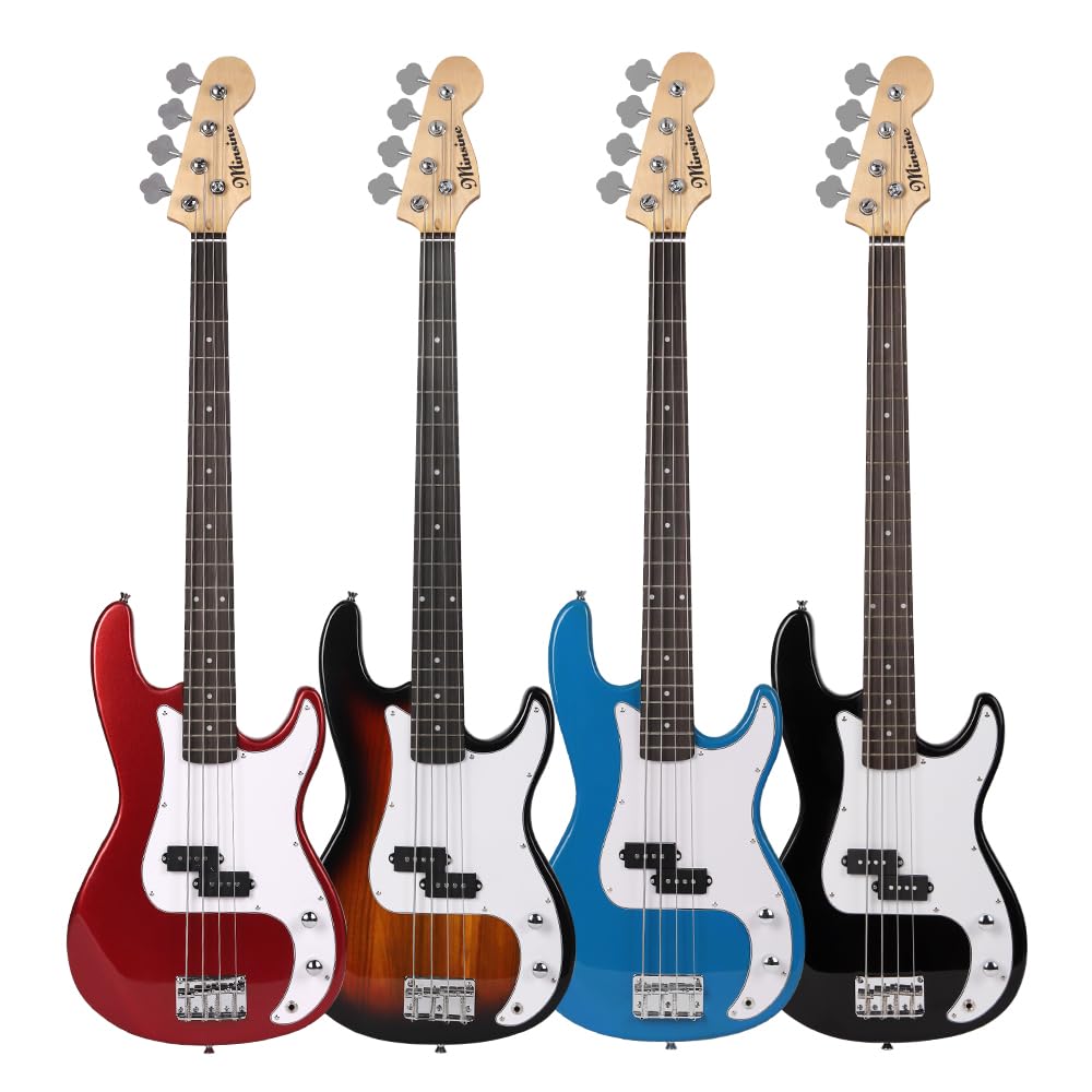 Набор электробас-гитары Bullfighter с принадлежностями, 4-струнный электробас, набор для начинающих, вводное выступление, рок-инструмент, набор бас-гитары, (FD-Закат)