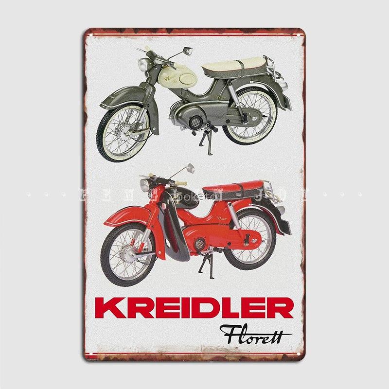 Kreidler Florett Металлическая табличка Постер Тарелки Настроить Кино Кухня Настенная роспись Жестяная вывеска Постеры