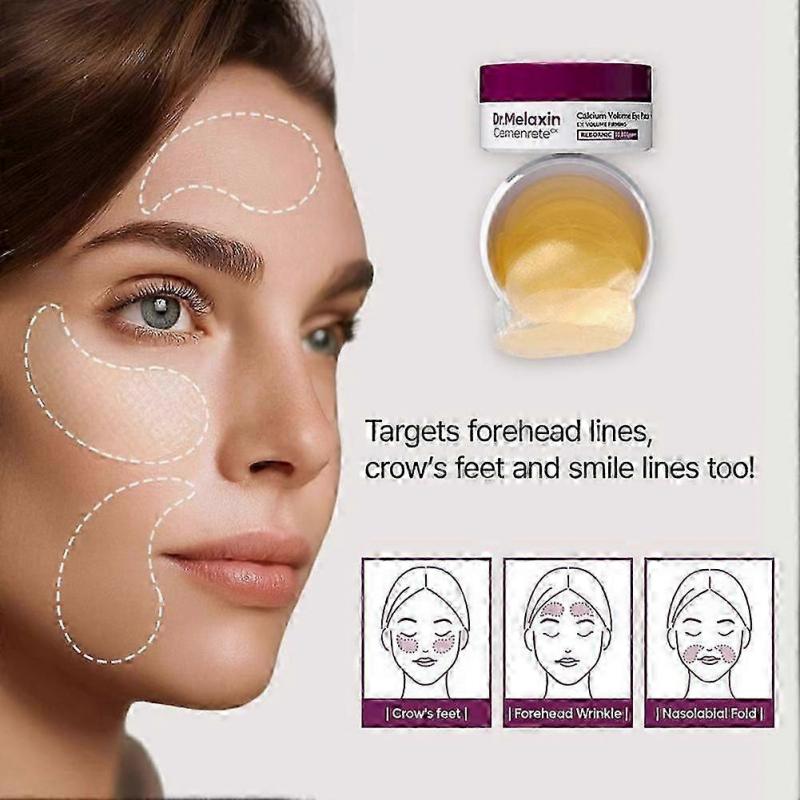 Calcium-Enriched Multi-Action Repair Cream + Eye Mask Skin Care Cosmetics with Collagen Essence