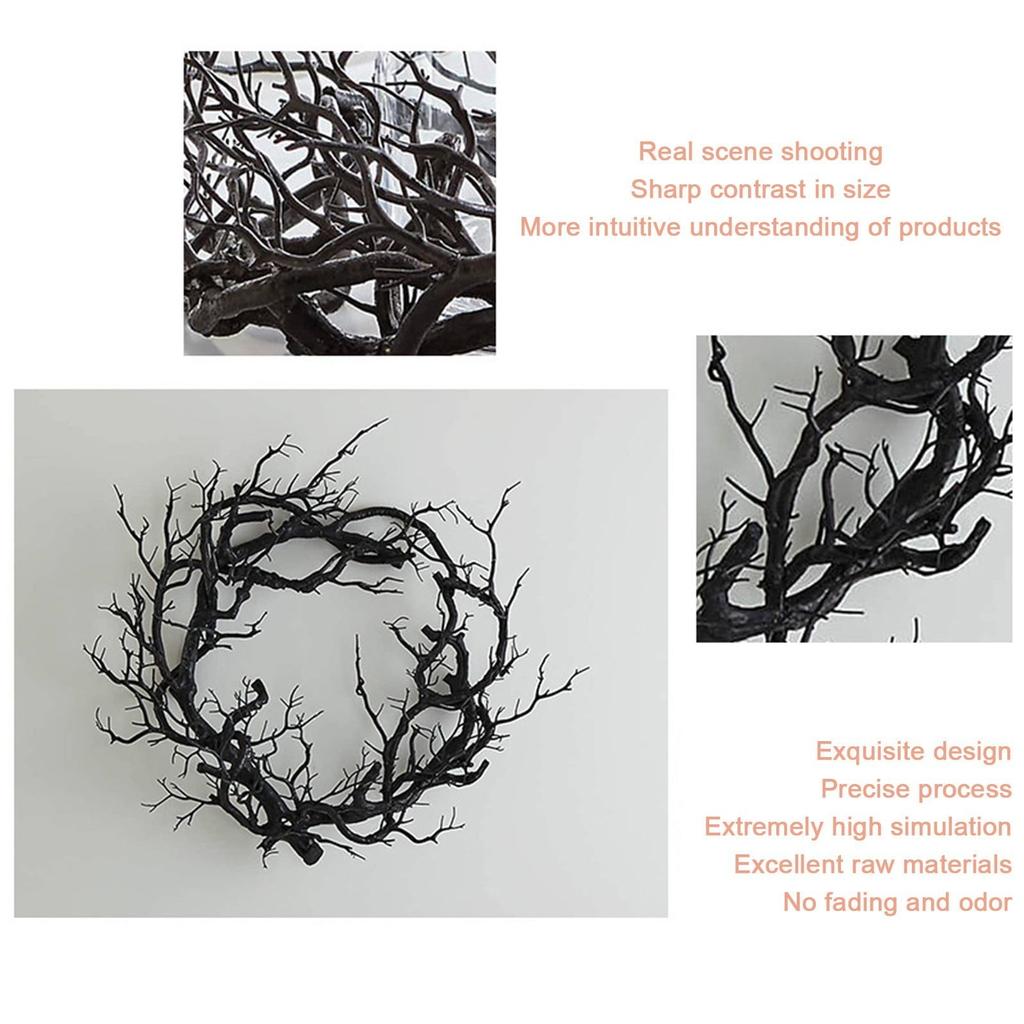 Гирлянда из мертвых веток Праздничное украшение Светящаяся черная гирлянда из веток Моделирование мертвых веток