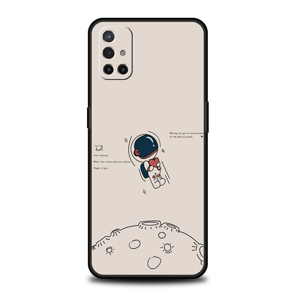 Милый чехол для телефона Астронавт для OnePlus 13 12 11 10 9 8 7T Pro 13R 12R 10R 9RT 8T Nord N200 N30 2T CE 2 3 5G Lite Мягкий чехол
