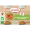Babybio - Маленькая баночка для малыша Морковка Маленькая баночка для малыша Каштан - Био - 2x130г - С 4 месяцев