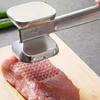 1 шт. Молоток для набивки мяса из нержавеющей стали - Двусторонний, Прочный инструмент для запекания говядины, курицы и свинины - Подходит для приготовления на гриле на открытом воздухе