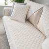 White Pure Cotton Sofa Cushion Case, Pastoral Washed Sofa Cover Towel, Modern Minimalist Cover, Non-Slip, Four Seasons