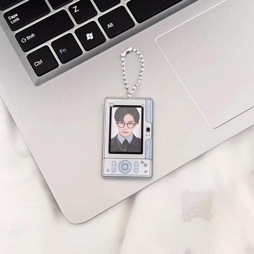 Keychain Pendant Acrylic Card Holder 3 Inch Kpop Photocard Holder for Backpack Accessory