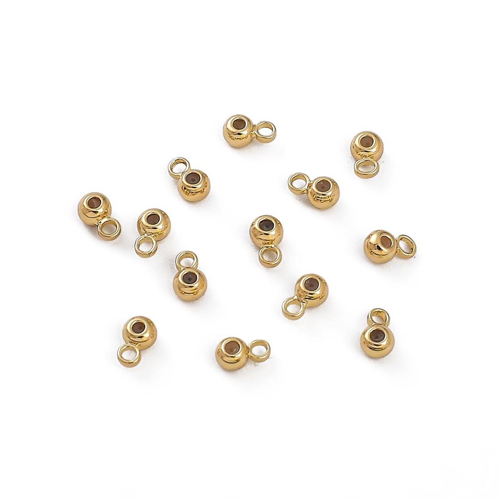 Copper Suspended Silicone Beads For DIY Jewelry Making Craft Accessories