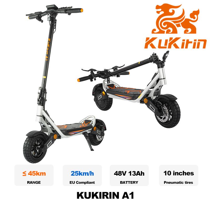 KUKIRIN A1 Electric Scooter 800W Motor 48V13Ah High-Capacity Battery 45 km/h Speed 45 km Range 10Inch Tires Off-Road EScooter