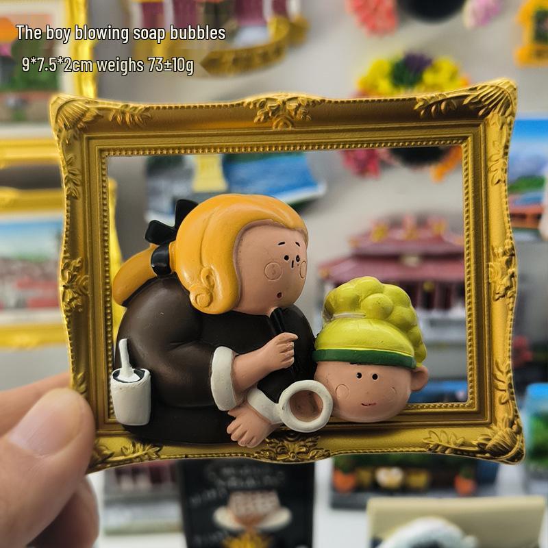 3D Магнит из смолы: Всемирно известные картины - Креативный сувенир и украшение для путешествий