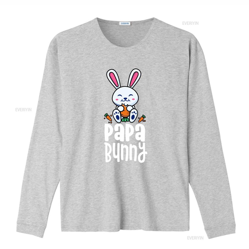 Papa Bunny T Shirt Cute Easter Design for Daddy Mommy Rabbit Lovers Perfect Themed Parties vintage Washed Versatile