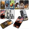 Cover Running Wild Horse Black for Motorola Moto G04 G13 G14 G22 G23 G20 G32 G34 G35 G64 G82 G84 G53 G60 G72 E14 E15 E13 Case