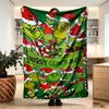 The Grinch Print Blanket - Soft & Comfortable, for Bedroom, Travel, Sofa, Home Decoration - Birthday Christmas Gift for Friend
