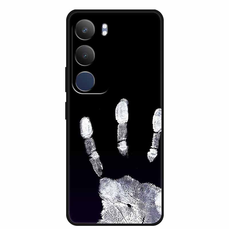 Чехол для Vivo Y29 V2420 Мягкий Силиконовый ТПУ Чехол для Телефона Пылезащитный Capa Для Vivo Y29 Y 29 5G Защитная Крышка Милый Кот Черный Coque