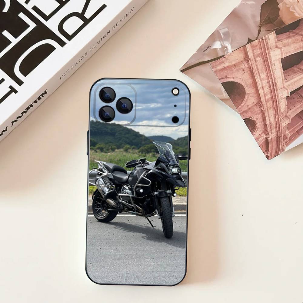 GS 1200adv Мотоцикл Крутой Чехол Для Телефона Для iPhone 17,16,15,14,13,12,11,Pro,Max,Plus,E,SE4,Air,Mini Черный Мягкий Чехол