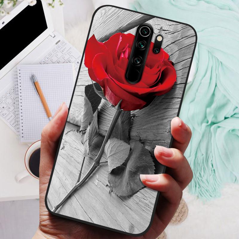 Чехол для телефона Xiaomi Redmi Note 8 Pro, силиконовый, милый, черный бампер, мягкий ТПУ, чехол-бампер для Redmi Note8 Pro 8Pro, задняя крышка, Fundas