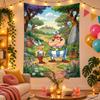 Polyester Wall Tapestry with Asterix Design, Decorative Hanging for Bedroom Living Room Dorm