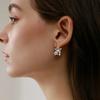Серьги из серебра 925 пробы 'Золотое Солнце', нерегулярная геометрия, звездные серьги, свадебные украшения, серьги с цирконами для женщин