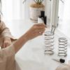 Stainless Steel Spring Shaped Toothbrush Holder Silver Toothbrush Toothpaste Organizer  Desktop