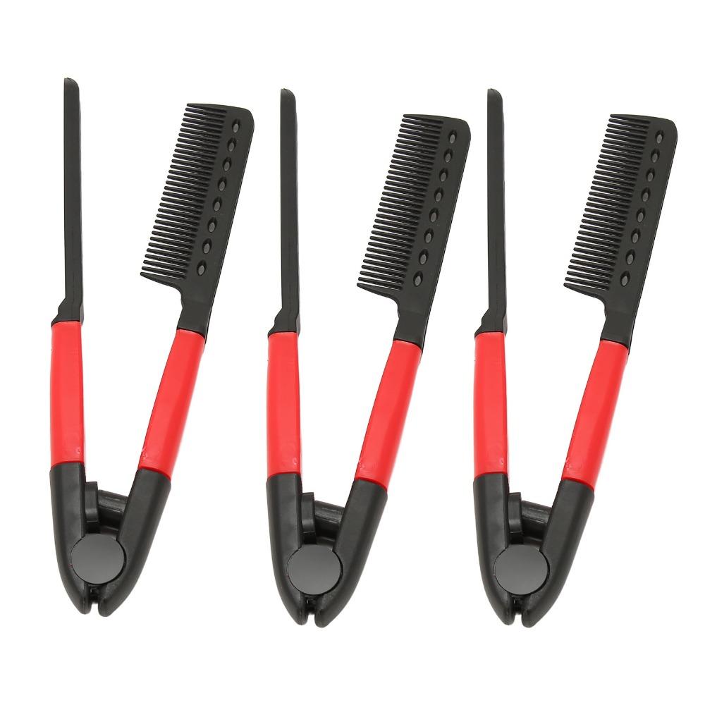 Rounded Teeth Hair Straightening Comb High Temperature Avoid Styling Hair Comb For Unkempt Hair