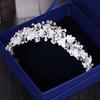 Винтажная керамика горный хрусталь жемчуг цветок свадебные короны тиара повязки на голову диадема корона свадебные аксессуары для волос