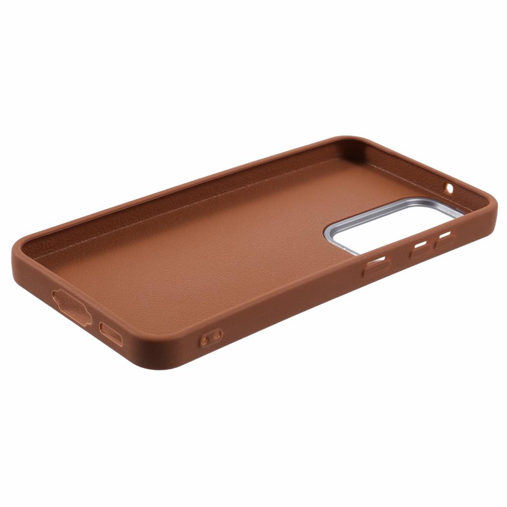 For Samsung Galaxy S23+ Case Leather Textured TPU Shockproof Phone Cover