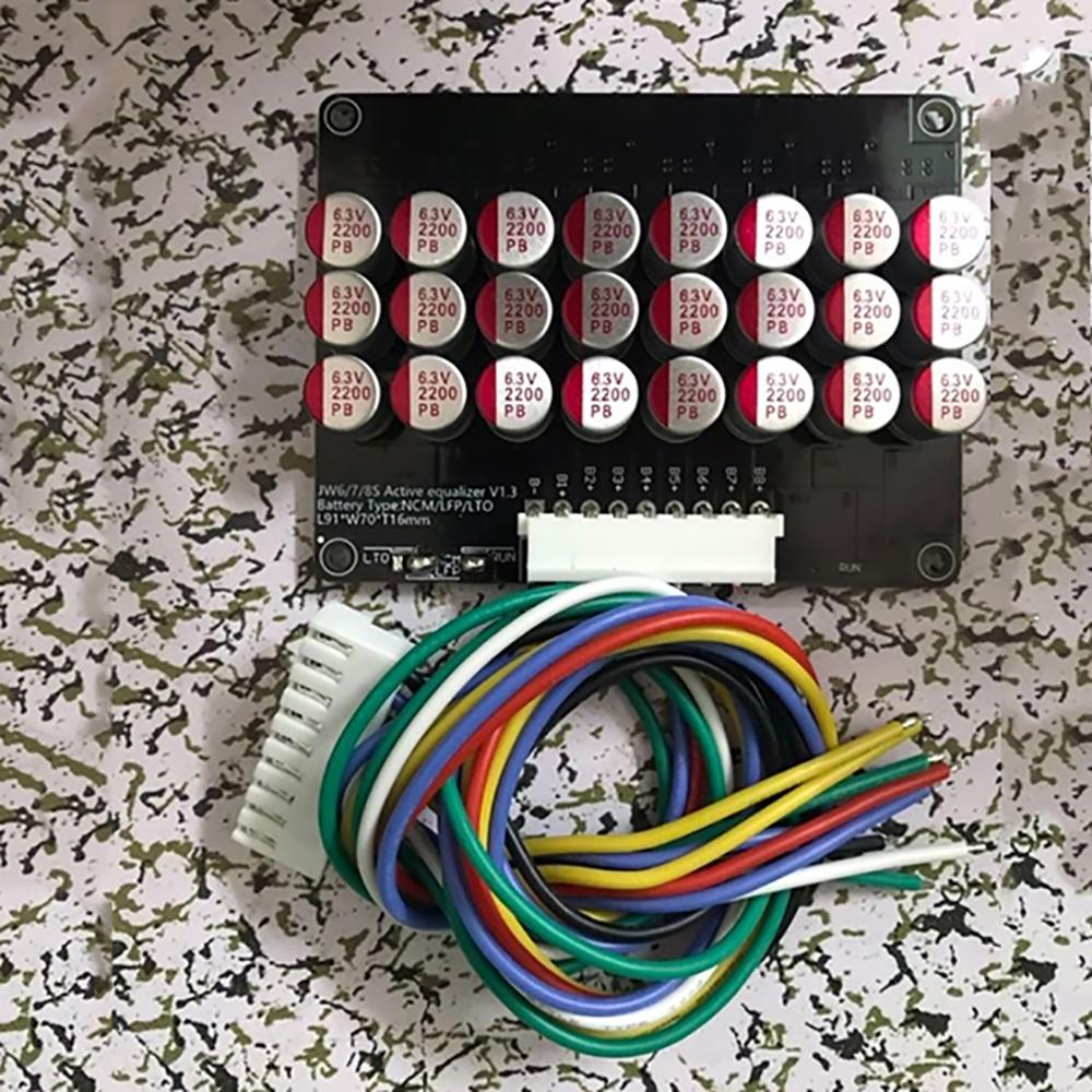 1 комплект 8S Емкостный Активный Балансир активная балансировка Плата Эквалайзера Li-ion