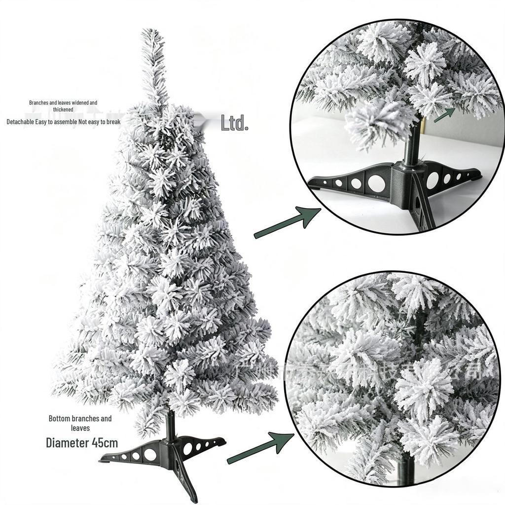 456090cm Small Snowy Green Christmas Tree Ornament for Desktop Decoration