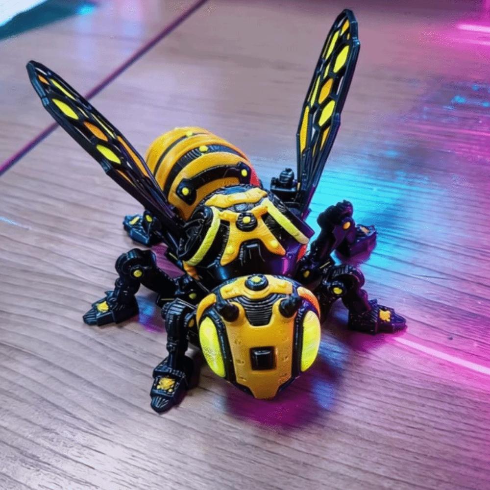 3D Printed 3D Printed Mechanical Bee Detachable Wings Articulated Bee Toy  Holiday Gift