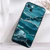Чехол для телефона Teal Blue Gold Agate Marble для iPhone 16 15 14 12 11 13 Pro Max 7 8 Plus X XR XS Max 13 12 Mini Cover