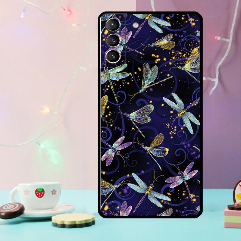Чехол-арт с изображением стрекозы для Samsung Galaxy S23 Ultra S22 S24 Plus Note 10 20 S8 S9 S10 S21 FE S20 FE