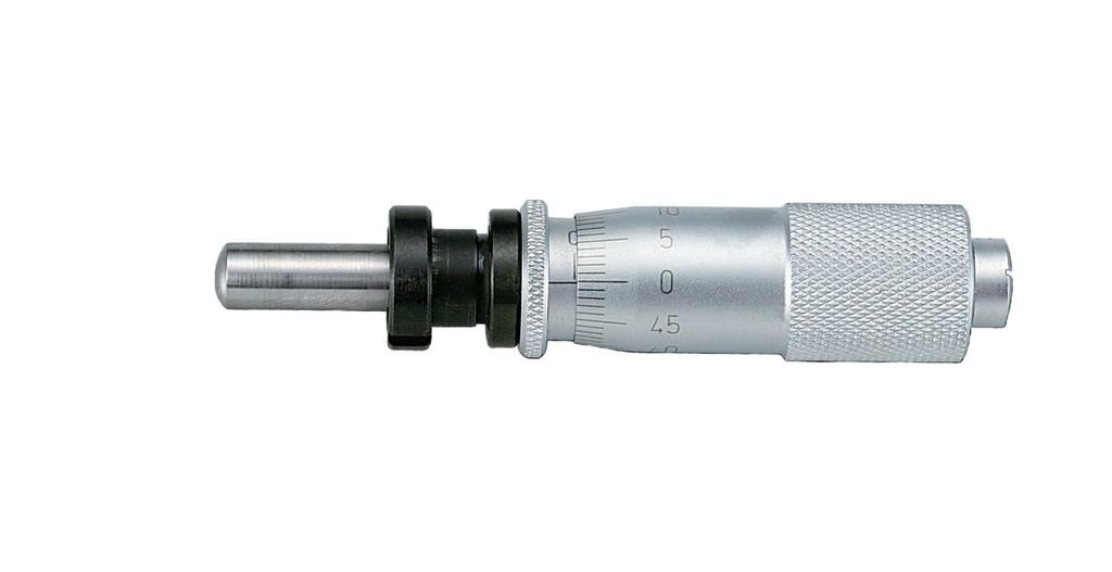 Niigata Seiki SK Micrometer Head with Nut, Stem, 0-6.5mm, 1011-350M