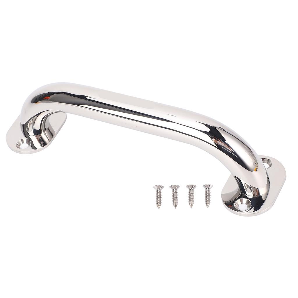7.9in 316 Stainless Steel Grab Marine Handrail Handle Grip for Boat Hatch Yacht Bathroom