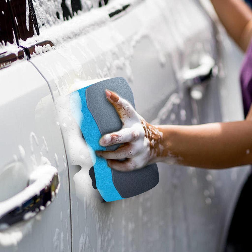 Car Wash Sponge Car Washing Detailing Sponge Non-Scratch Thick Handy Scrubber Stain Remover Auto Wash Supplies For Boat Bathroom