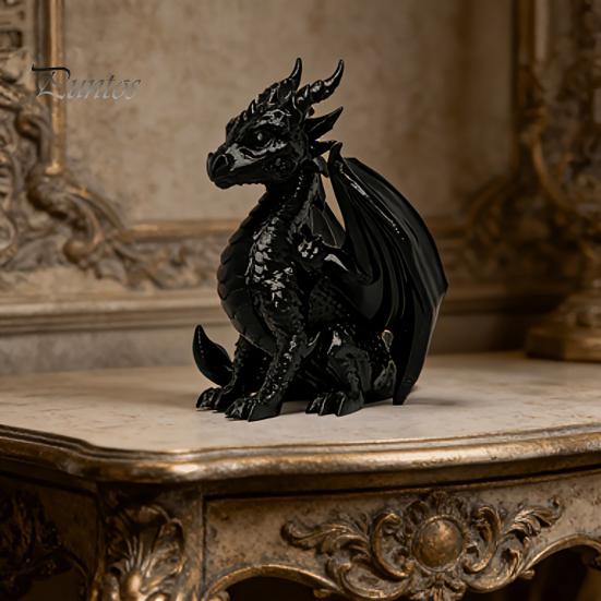 Уникальные предметы домашнего декора 3D-печатная статуэтка дракона, фигурка с крыльями, скульптура мифического существа, креативные настольные украшения, для рабочего стола в офисе