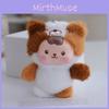 Resin Adorable Plush Animal Keychain Plush Material For Bag Accessories Charm