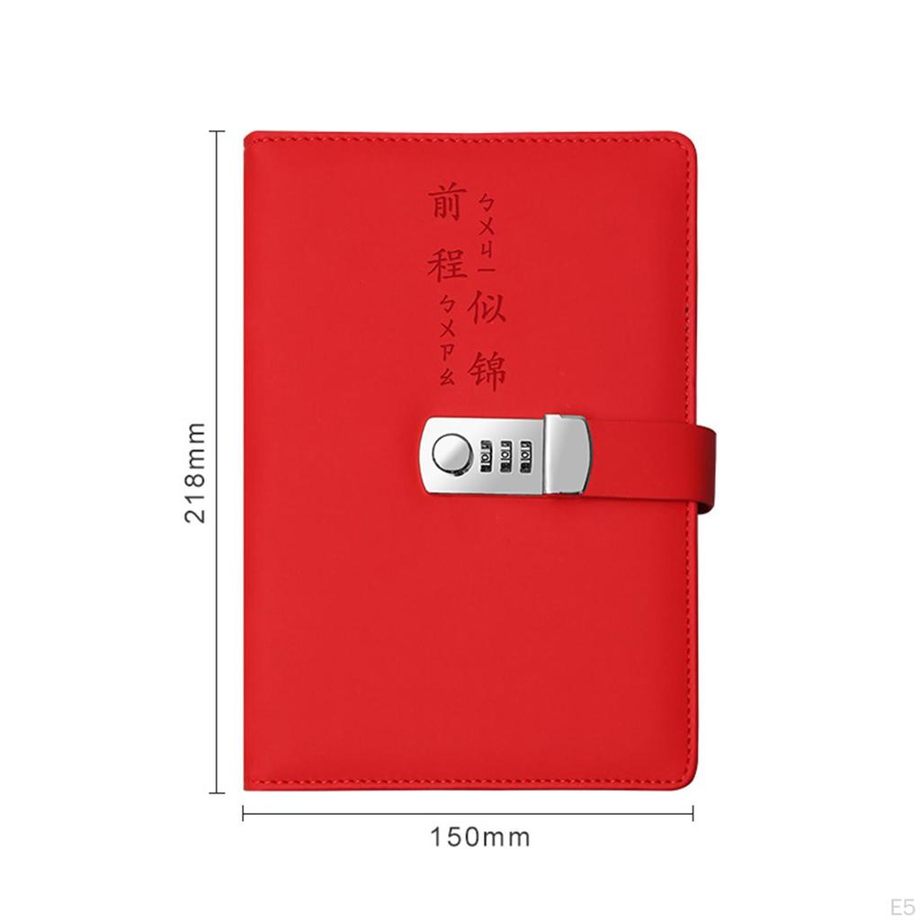 Дневник с замком, блокнот, личные канцелярские товары, искусственная кожа, пароль