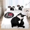 3D Cartoon Animal Themed Bedding Set with White Cute Cartoon Pattern Down Duvet and Pillowcase for Home Decoration In Children's Rooms
